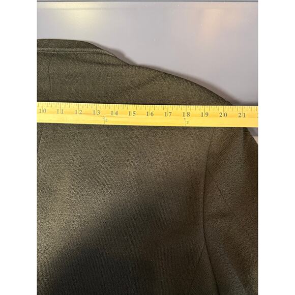 Vintage Gianni Wool Blazer Mens 44R Black Made USA Minimalist Classic - Picture 11 of 12